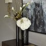 Glamorous formal reception room | Console and artwork detail | Interior Designers